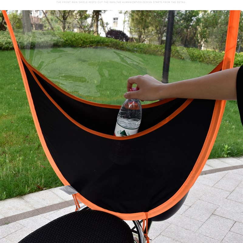 电动车遮阳伞单顶棚蓬搭配雨伞布加厚加大硬刺边单独雨篷通用