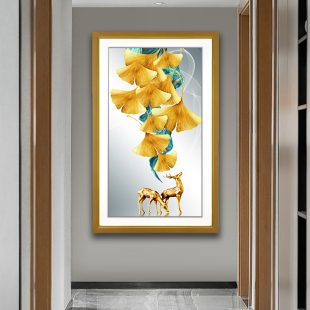 床头玄关楼梯间壁灯墙灯室内马到成功竹报平安走廊过道壁画灯