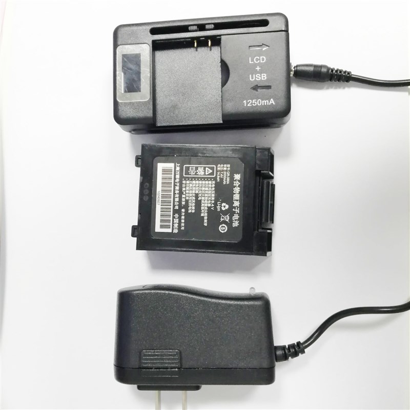 启锐QR-386A便携式打印机快递打印机原装配件电池充电器7.4V座充
