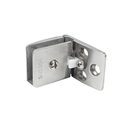 上下合页铰链玻璃无框酒柜门9度免孔固定边夹