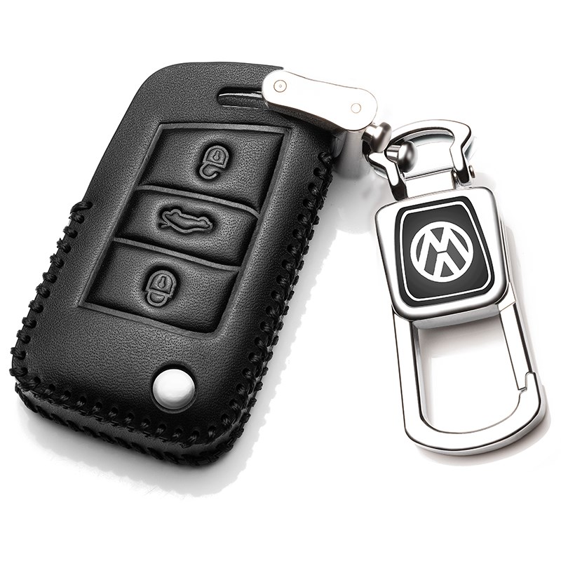 大众途观L钥匙套2022款探歌途z昂凌渡探岳X专用19款真皮车钥匙包