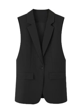 西服马甲女小个子2024春秋新款洋气显瘦潮流时尚西装马夹春装外套