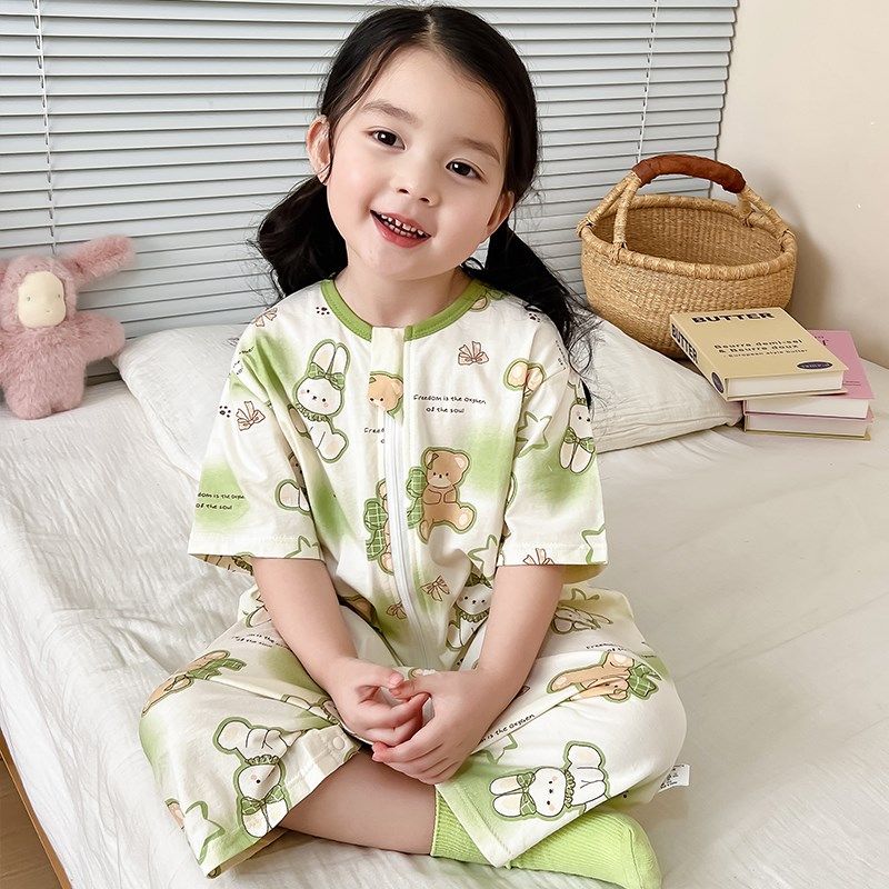 婴儿睡袋夏季薄款纯棉儿童连体睡衣女宝宝春夏天防踢被子神器夏款,婴童用品,睡袋/防踢被,淘宝优惠券,粉丝福利购,淘宝优惠卷