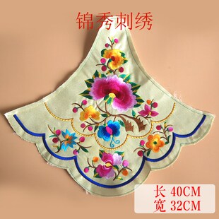 机绣花 胸花连衣裙C绣片 连衣裙绣花插片