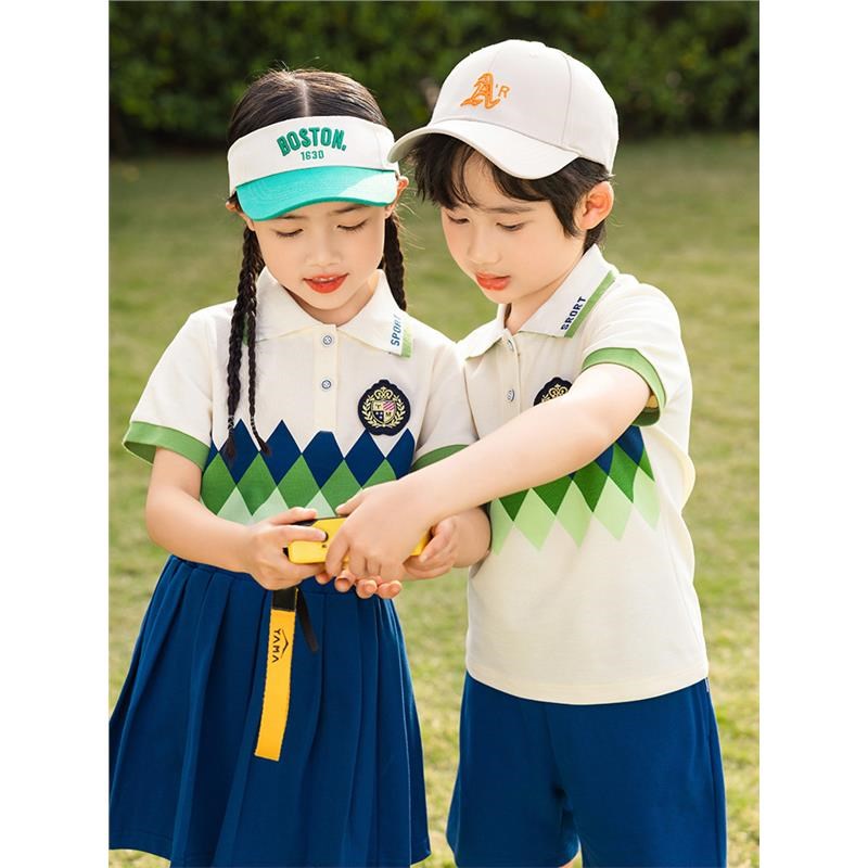 幼儿园园服夏季毕业照班服六一演出服运动会中小学生校服教师服棉