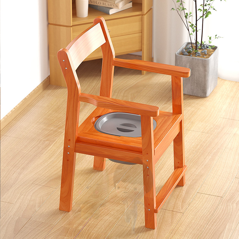 老人坐便器成人家用移动马桶孕妇老年人室内实木坐便椅座便器椅子