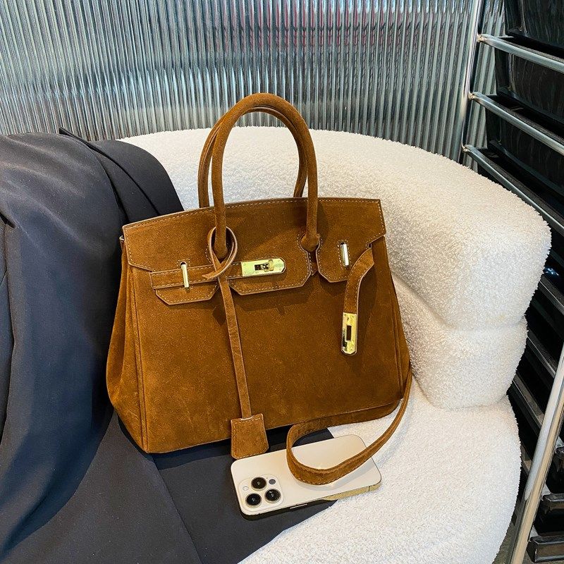 轻奢复古手提铂金包女2024秋冬新款时尚大容量上班通勤单肩斜挎包,箱包皮具/热销女包/男包,托特包,淘宝优惠券,粉丝福利购,淘宝优惠卷