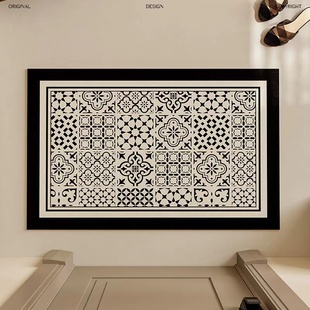 复古玄关入户地垫大门口r脚垫免洗可擦防水防滑皮革地毯Z防摔可裁