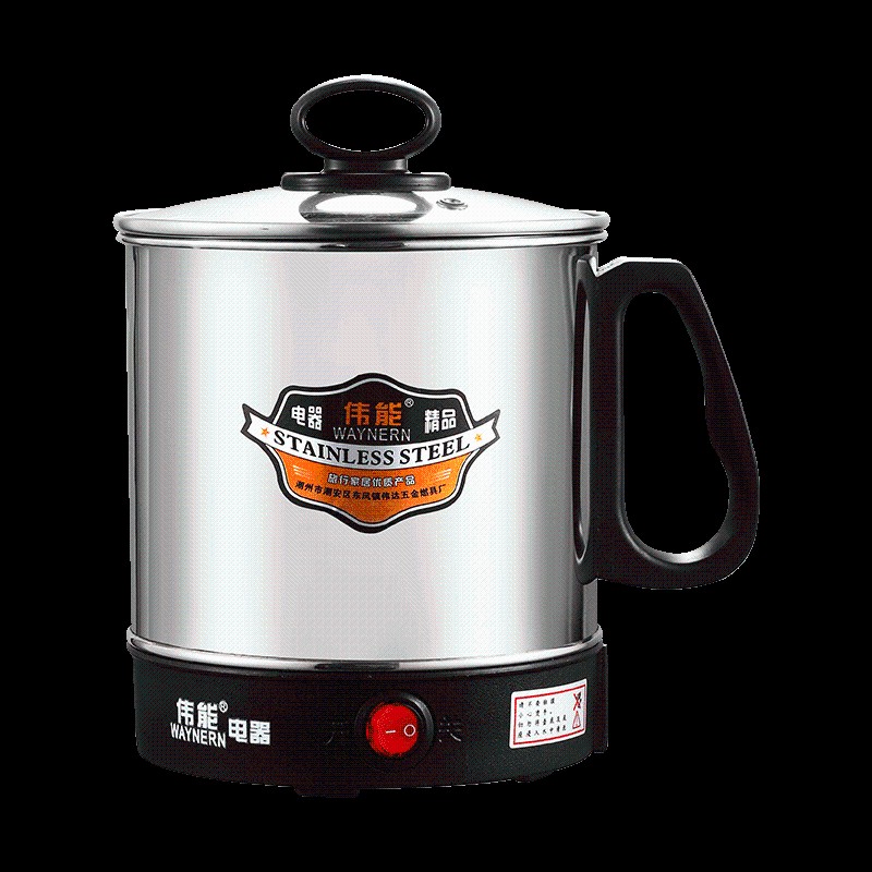 电热杯小型便携煮面烧水杯牛奶加热杯旅行煮粥杯迷你不锈钢电煮杯