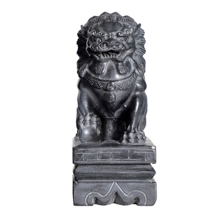 石雕石狮子一对看门小号石头青石庭院中式家用大门口雕刻