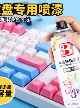 环保自喷漆 塑料改色漆显示器箱改色哑光白色粉色改键盘喷漆