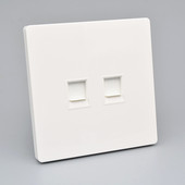 口六类电脑型二位千兆模块个插口