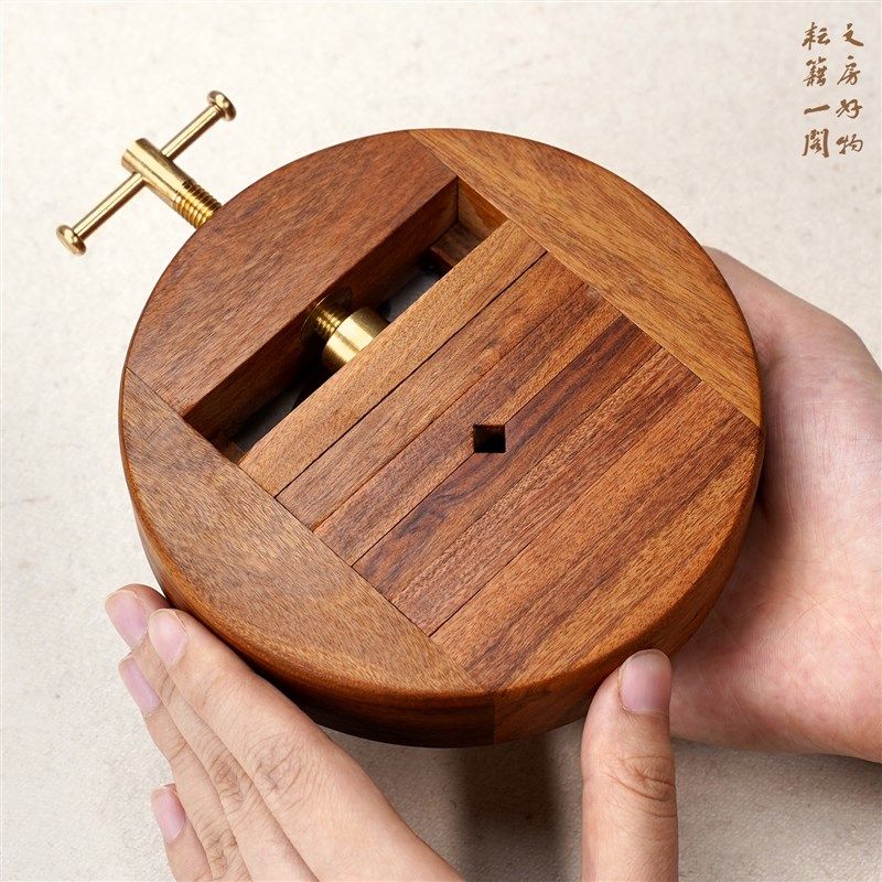 耘籍阁印床篆刻圆形底座转盘夹木固定器夹具工具工作印章雕刻台刻图片