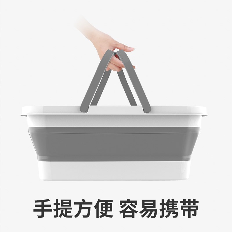 可折叠拖把桶长方形拖地桶家用洗拖把盆拖布桶洗衣大桶塑料桶手提