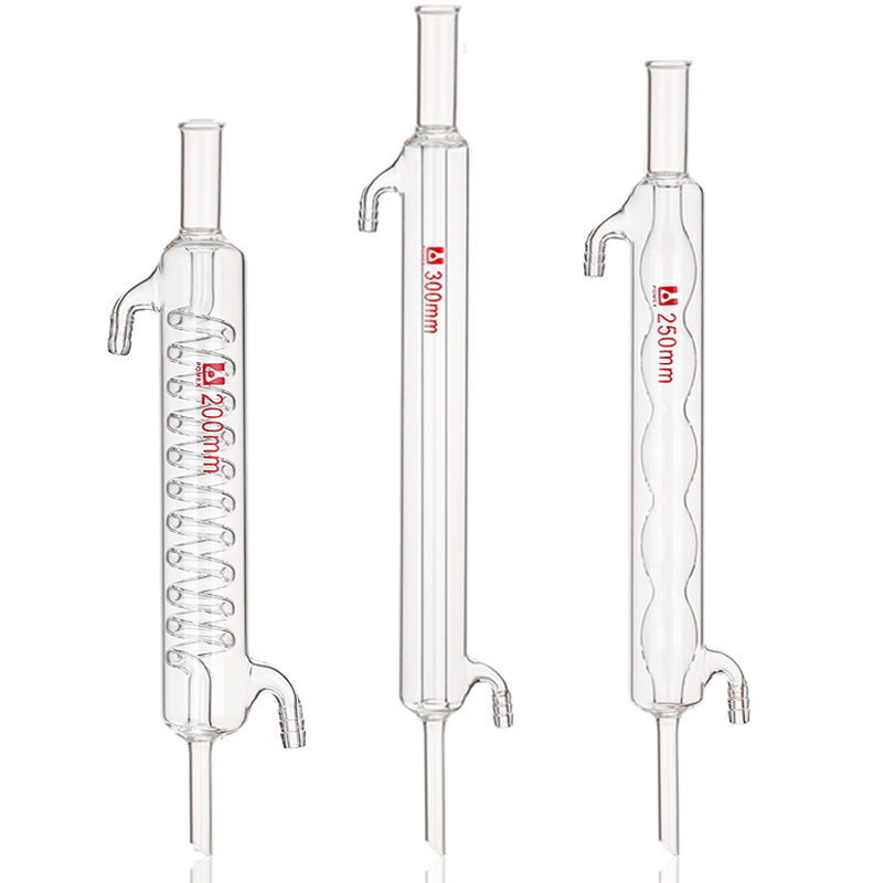 普口冷凝管蛇形球形直形蒸馏冷却管/00/0/0/00/1000mm蛇球直型冷