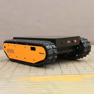 橡胶履带底盘厂家 电动全地形行走搜救智能机器人履带底盘定制