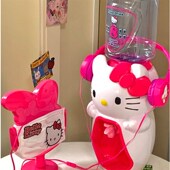 哈喽凯蒂猫饮水迷你小型桌面台式 宿舍恒温卡通爱哈喽凯蒂