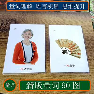 量词训练卡片 自闭症孤独症儿童发育迟缓语言康复卡片教具