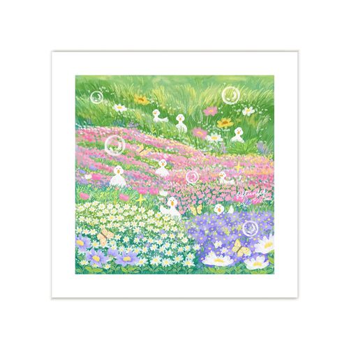特惠捡漏插画师复刻艺术画治愈鸭子风景饰画