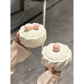 陶瓷烟灰缸带盖爱创意级感个性 风客厅级感灰缸奶油风