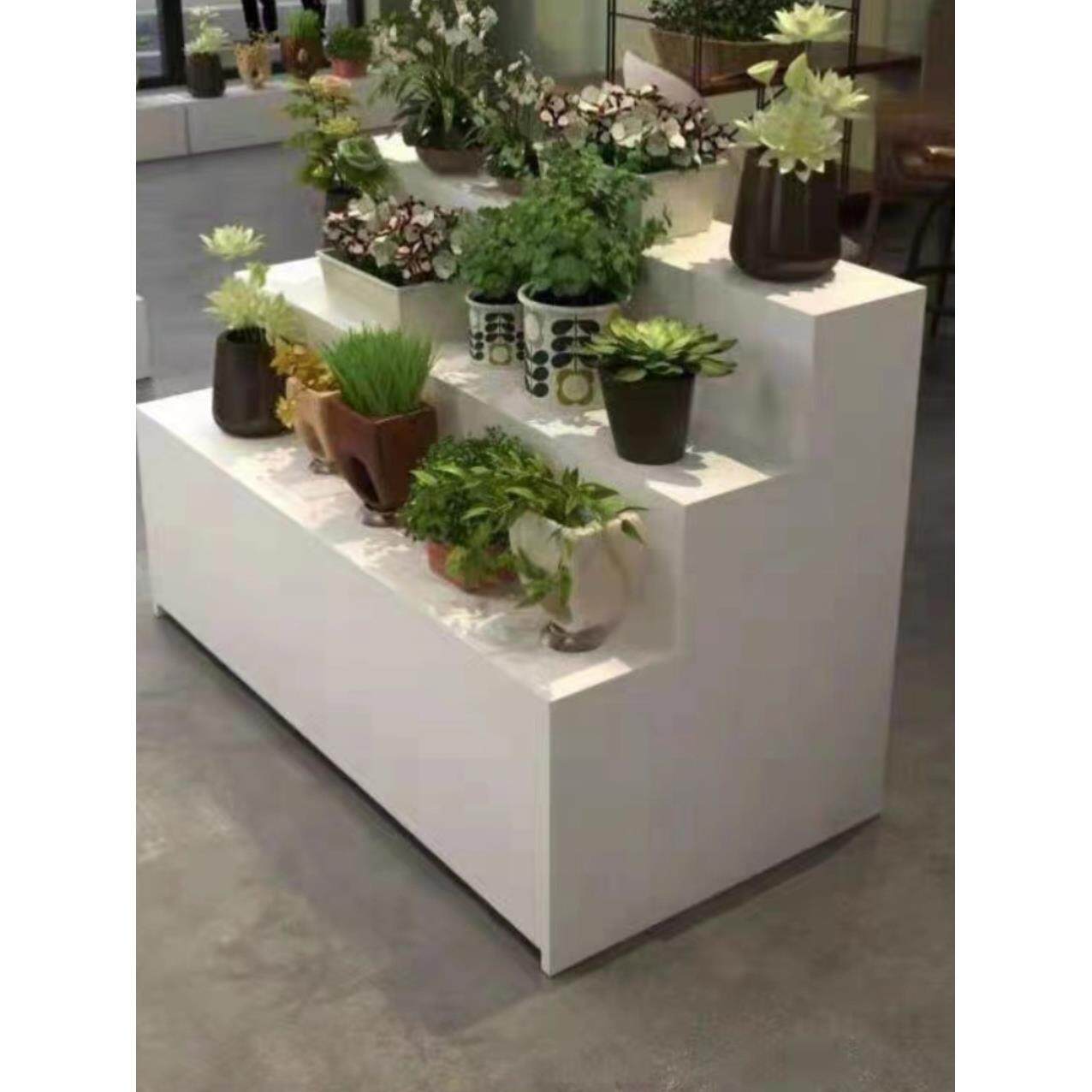 台阶型中岛柜展示柜梯形样品展示架鞋柜柜台展柜鲜花货架礼品货架