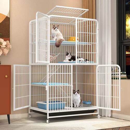 猫笼子超大自由空间家用室内三层带厕所一体猫舍四季猫笼别墅猫窝