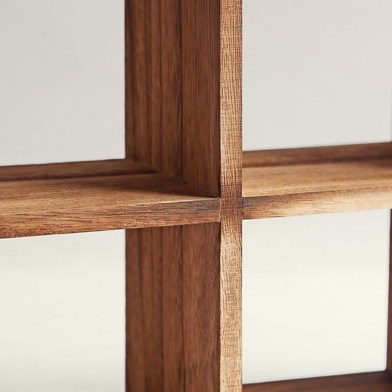 中式烧桐木博古架 实木多宝阁置物杯架 茶杯茶壶竹功夫茶具收纳柜