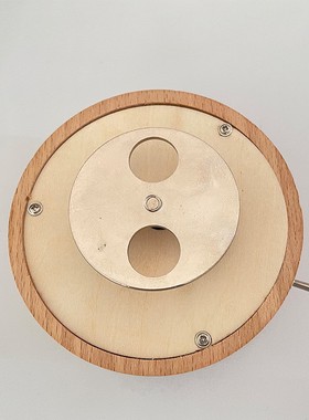 水晶雕刻木质底座实木ld发光灯座创意八音盒旋转遥控音乐盒