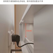 实木岩板电视柜现代小户型悬空电视柜白色奶油风式 电视柜