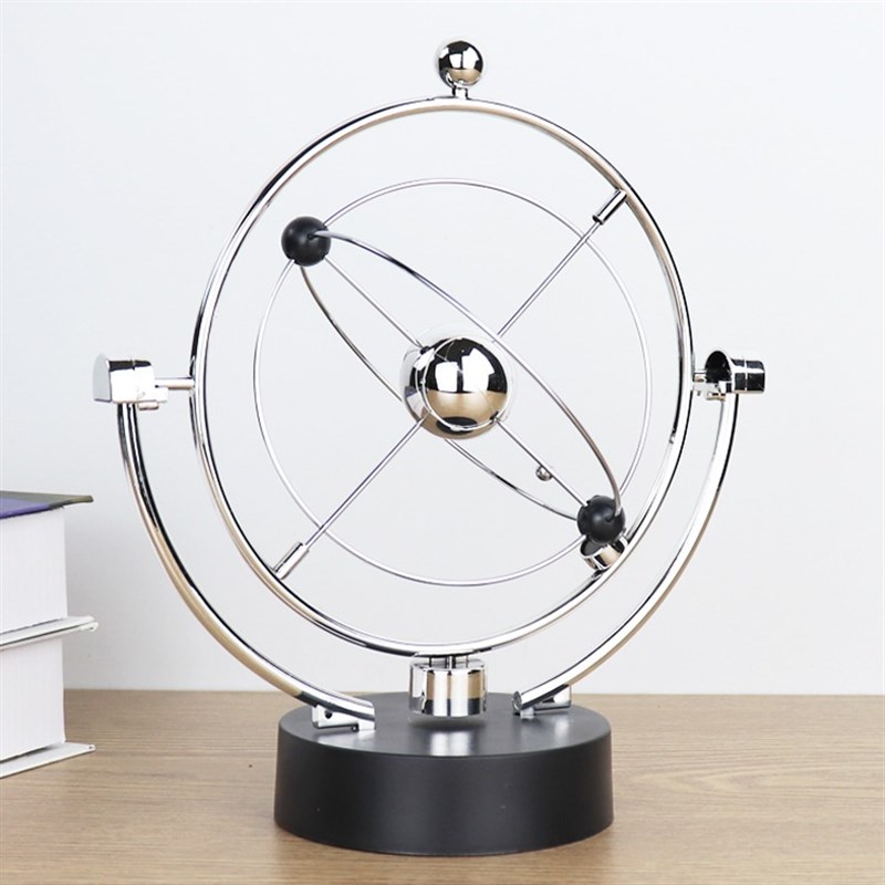 创意牛顿摆球永动机撞球碰碰球混沌摆件摇摆器办公桌面装饰品大号