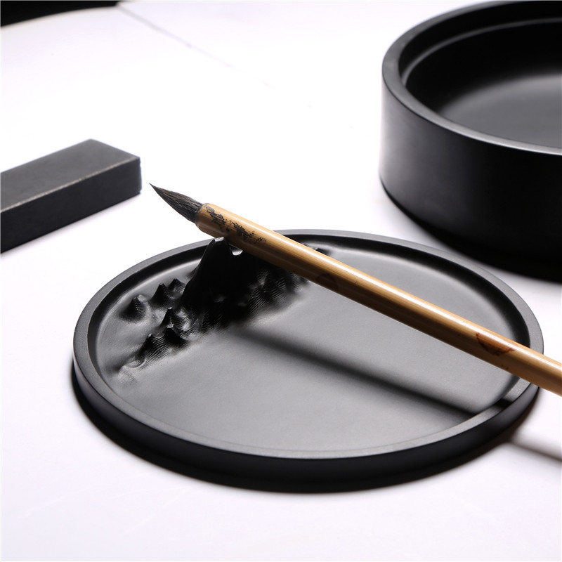 观山 名师设计 天然歙砚经典带盖砚台墨海收藏端砚,文具电教/文化用品/商务用品,文房四宝,淘宝优惠券,粉丝福利购,淘宝优惠卷