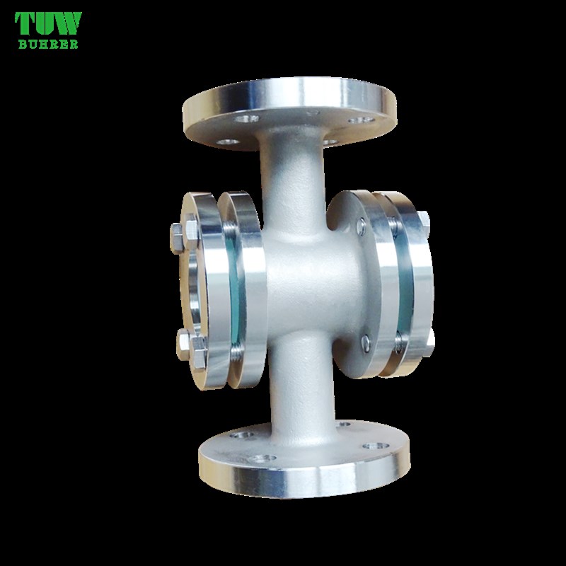 不锈直通视镜 0玻璃观察窗管道四通十字型视窗法兰水流指示器