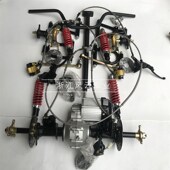 改装 自制箱子卡丁车沙滩车电动后轴 四轮电动卡丁车