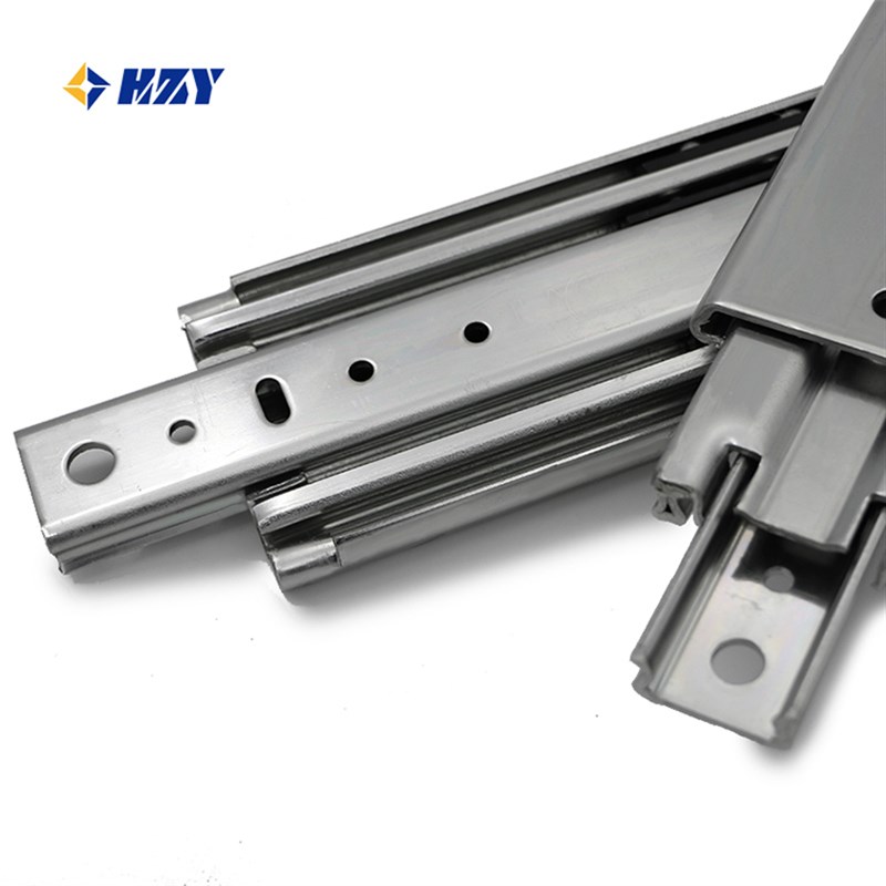 76宽三节超重型滑轨工业全展载重导轨伸缩轨道宽76承重227公斤