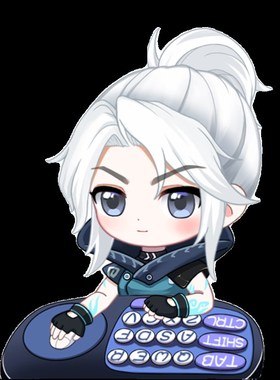 无畏契约捷风ono代打猫咪电脑挂件键盘映射白键永劫桌宠