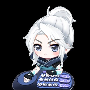 无畏契约捷风ono代打猫咪电脑挂件键盘映射白键永劫桌宠