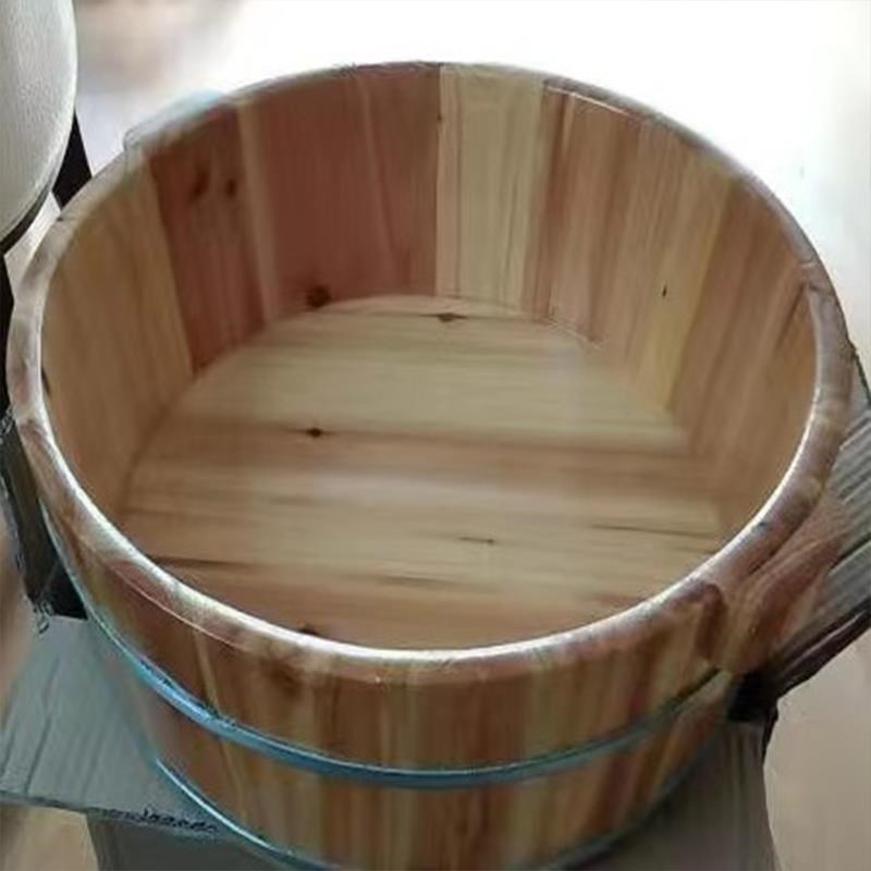 木盆洗脚盆大号足浴臀部木盆坐浴美甲洗脚盆老式大脚盆蒸熏泡脚桶