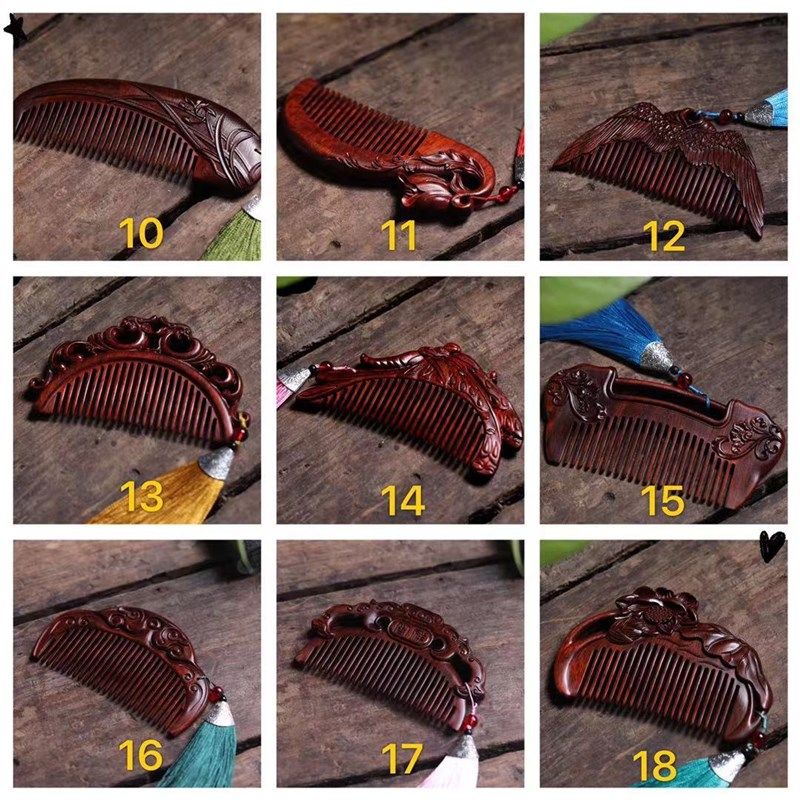 犀角紫檀木雕刻面木梳 美发直发按摩梳婚庆节日送礼梳子礼品梳,居家日用,其它,淘宝优惠券,粉丝福利购,淘宝优惠卷