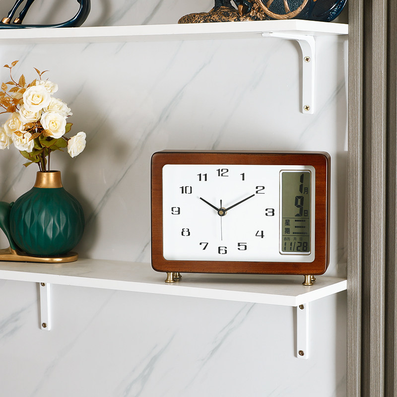 年新款钟表座钟时钟台式摆钟桌面静音家用时尚实木表,家居饰品,台钟/闹钟,淘宝优惠券,粉丝福利购,淘宝优惠卷