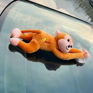 汽车挂件车外玩偶搞笑公仔车尾车载快拆猴子创意吊猴长臂猴