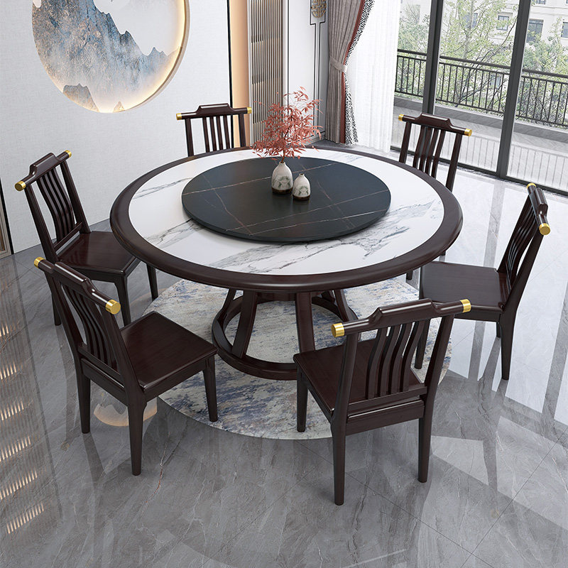 新岩板圆桌家用餐桌椅人圆桌岩板.米吃饭圆餐桌子,住宅家具,岩板餐桌,淘宝优惠券,粉丝福利购,淘宝优惠卷