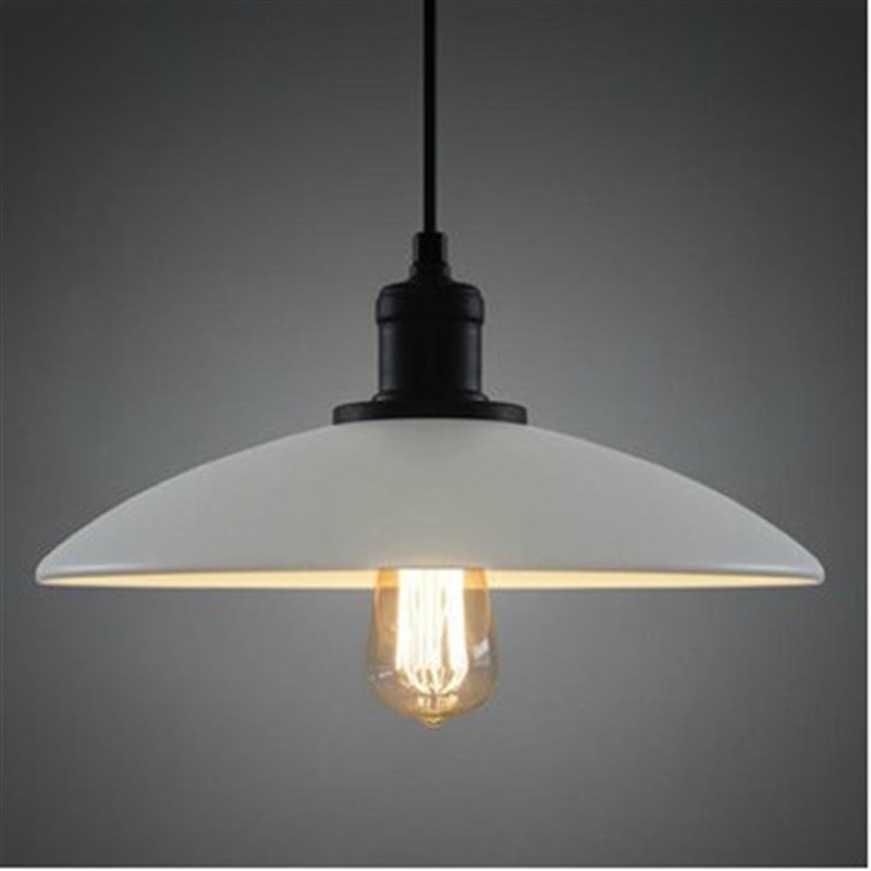 lt创意个性复古工业风商铺咖啡厅吧台单头三头铁艺锅盖吊灯