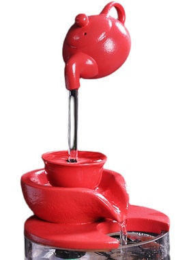 金鱼缸水族箱流水摆件喷泉自动循环生态装饰小型桌面办公室客厅