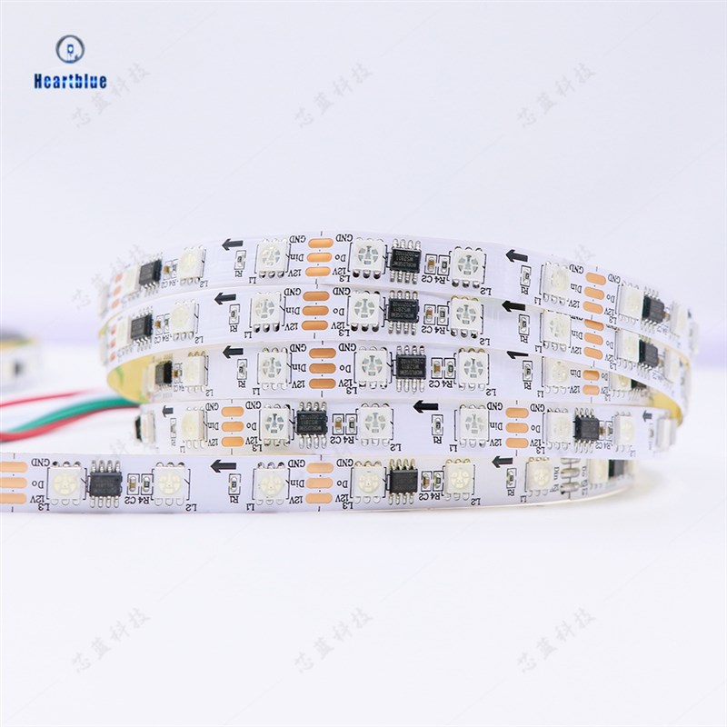 5050rgb幻彩灯带外置IC2811全彩灯条低压12V可编程跑马流水氛围灯