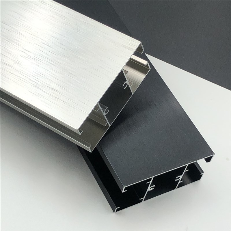 公共卫生间隔断五金铝材不锈钢色黑色加厚铝合金脚地脚脚线