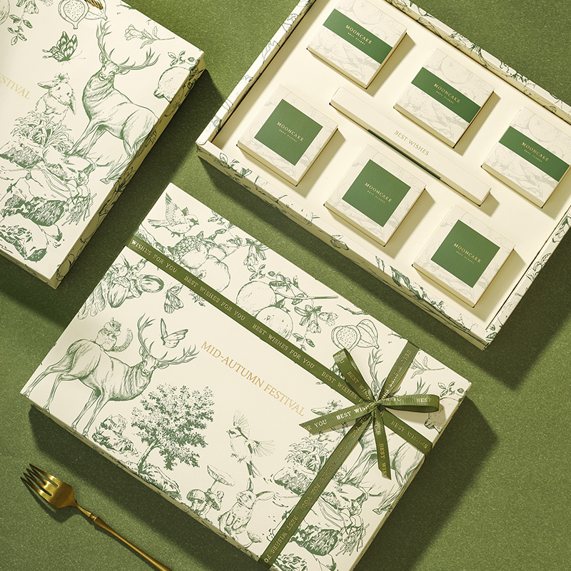 22月饼包装盒中秋礼盒 g高档 粒鲜肉冰皮流心蛋黄酥空盒