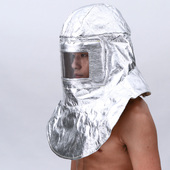 佳护铝箔耐温面罩头罩热辐射飞溅隔热帽锅炉烧焊冶炼防护帽