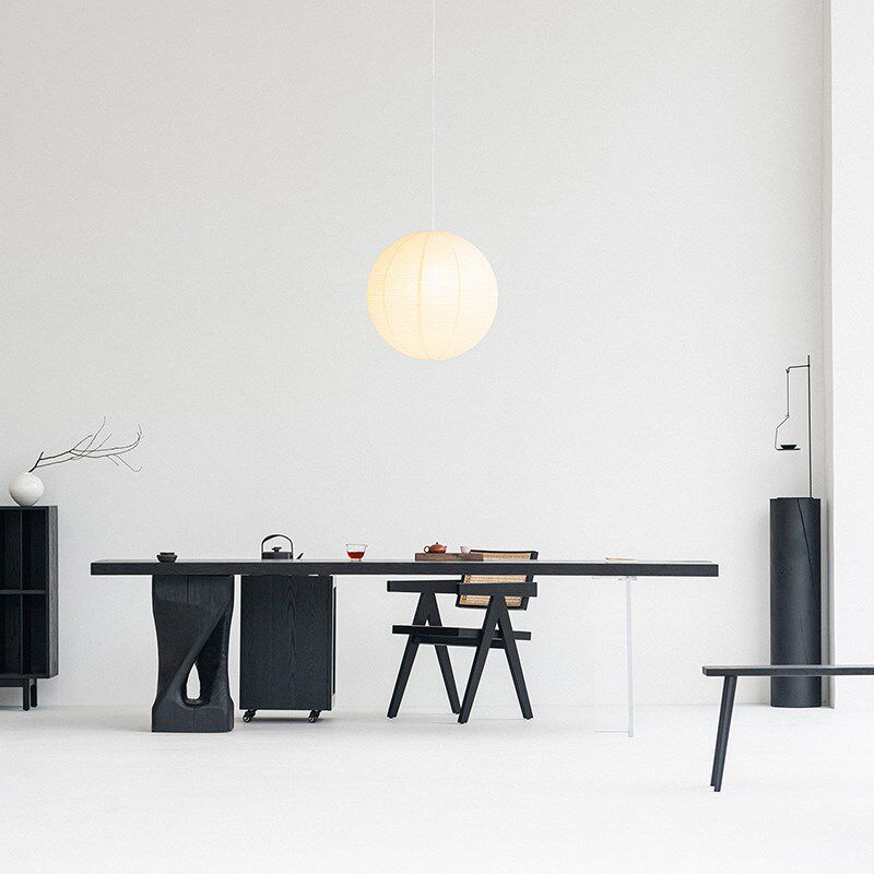 叁几  侘寂风实木书桌白蜡木碳化茶桌黑色民宿餐桌大板,住宅家具,家用茶台/茶桌,淘宝优惠券,粉丝福利购,淘宝优惠卷