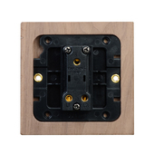 胡桃木复古门禁关型出门按钮电铃酒店门铃关自动复位