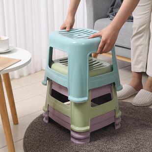 洗澡矮子小塑料浴室滑卫间防登子凳家用椅子厕所房生加厚l